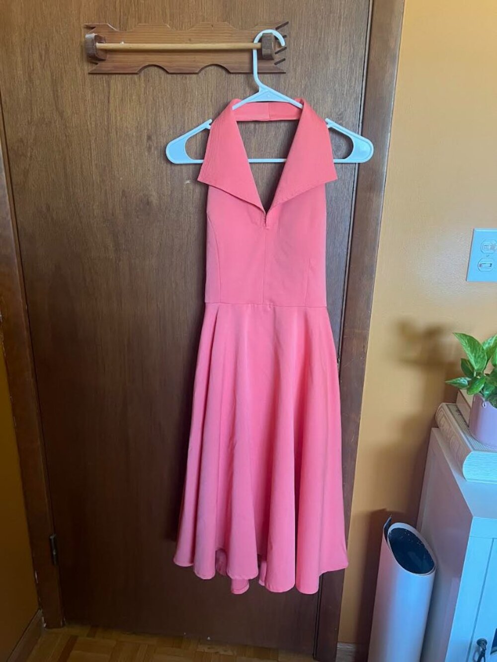 Peach Halter Dress